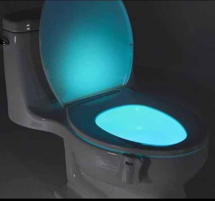 8-Color CBD Automatic LED Body Sensing Motion Sensor Night Lamp Toilet Bowl  Bathroom Light