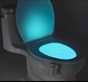 Image of Bowl Bathroom Toilet Night LED 8 Color Lamp Sensor Lights Motion Activated Light