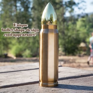 Image of Bullet Thermos Vacuum Insulated 32oz 1000m Water Bottle Flask Tactical Tumbler