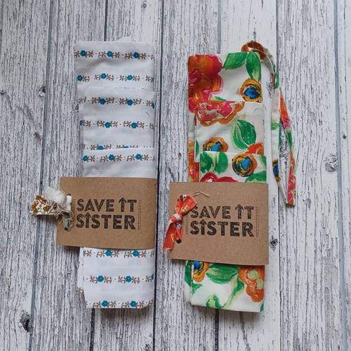 Image of Reusable Drawstring Shopping Pounches