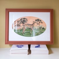 Image 4 of Edgar - A3 Giclee print with oval mount