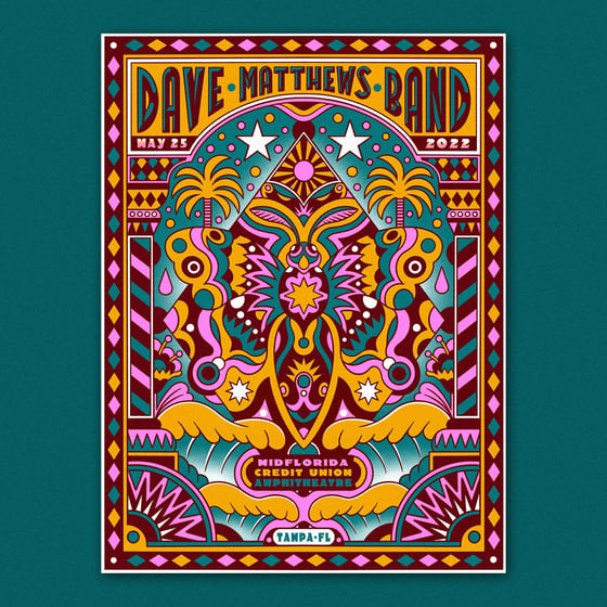 Image of Dave Matthews Band | Tampa | Screen Print 