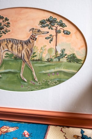 Image of Edgar - A3 Giclee print with oval mount
