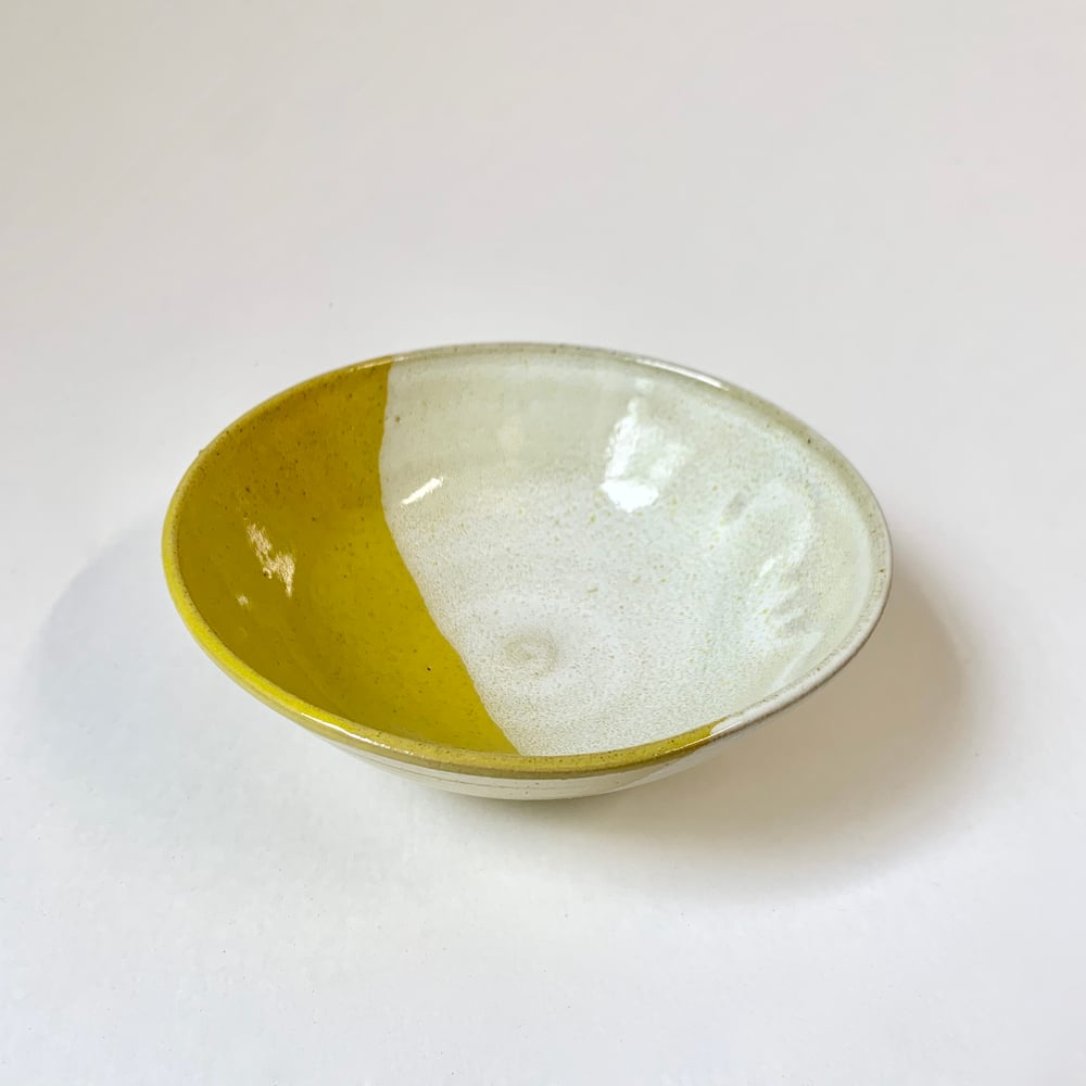 Image of Small Bowl - Yellow Dipped