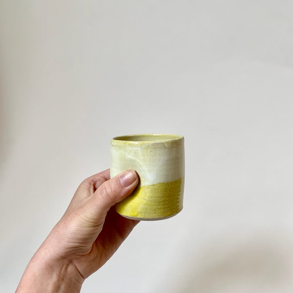 Image of Pinch Mug - Yellow Dipped