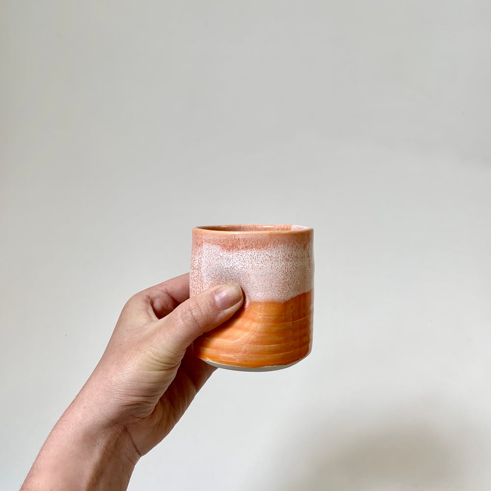 Image of Pinch Mug - Orange Dipped
