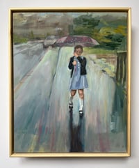Image 2 of School Run, oil on gesso panel