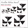 Newton Tile Stencils for Floors, Tiles and Walls-Geometric Stencil - DIY Floor Project.