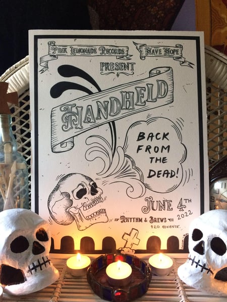 Image of Handheld "Back From The Dead" Limited Poster