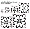  Seville Tile Stencil for Floor and Walls Tiles - Moroccan Stencil/XS,S,M,L,XL