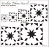 Alora Tile Stencil for Floor and Walls Tiles/Moroccan Stencil/DIY Floor Project.XS,S,M,L,XL