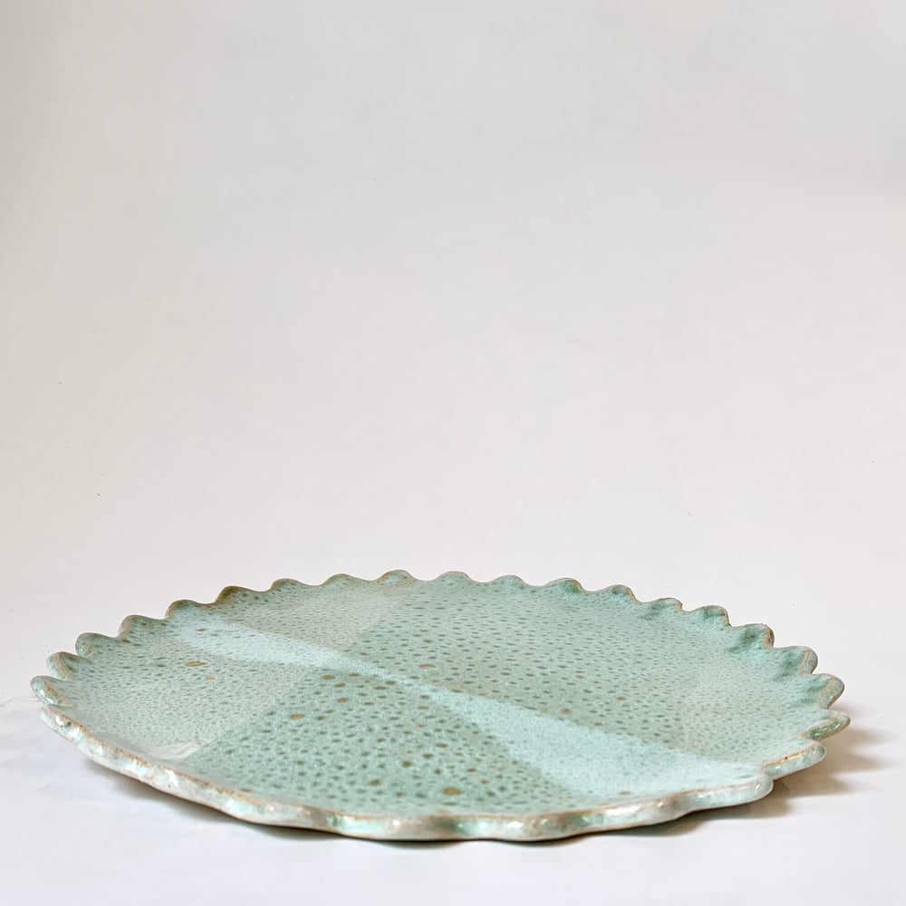 Image of Scallop Plate - Light Green