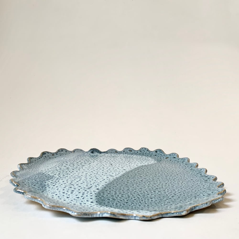 Image of Scallop Plate - Blue