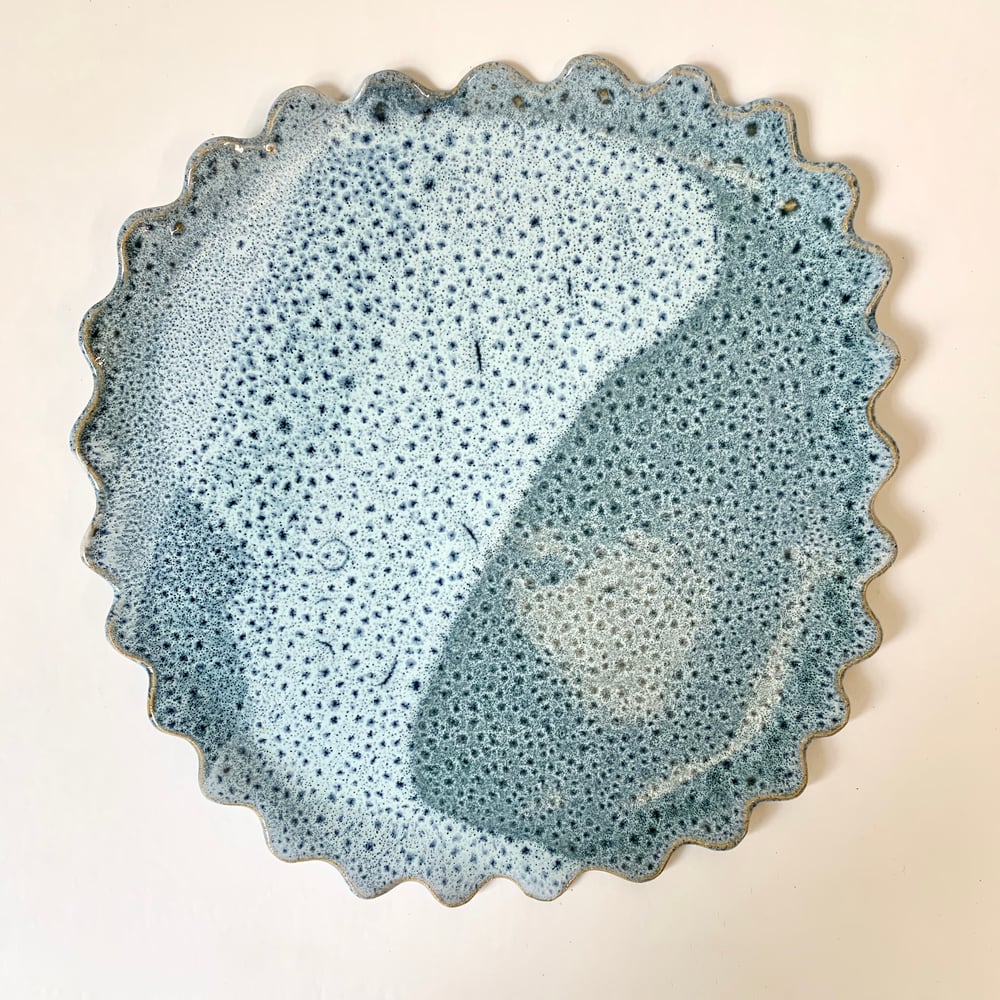 Image of Scallop Plate - Blue