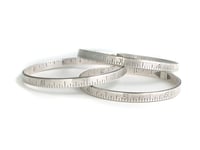 Ruler bangle~brass or sterling 