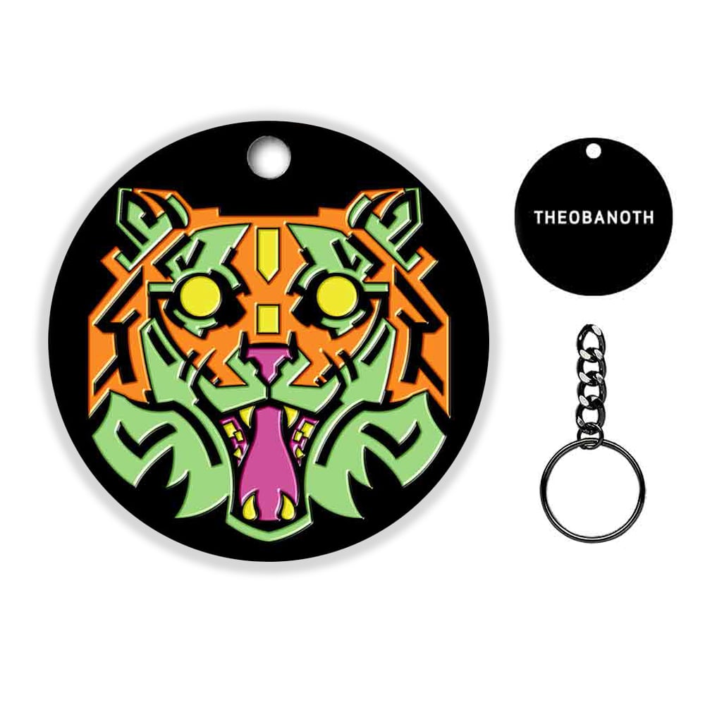 Tiger Face Keychains
