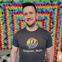 Simpson_Math Rainbow Logo Shirt