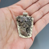 Image 5 of Druzy Grape Agate and Sterling Pendant K0359