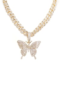 Gold Butterfly Chain Necklace