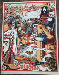 Image 2 of Band Of Heathens, Duende poster, artwork by Caitlin Mattisson.