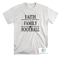 Image 3 of Faith Family Football T-shirt