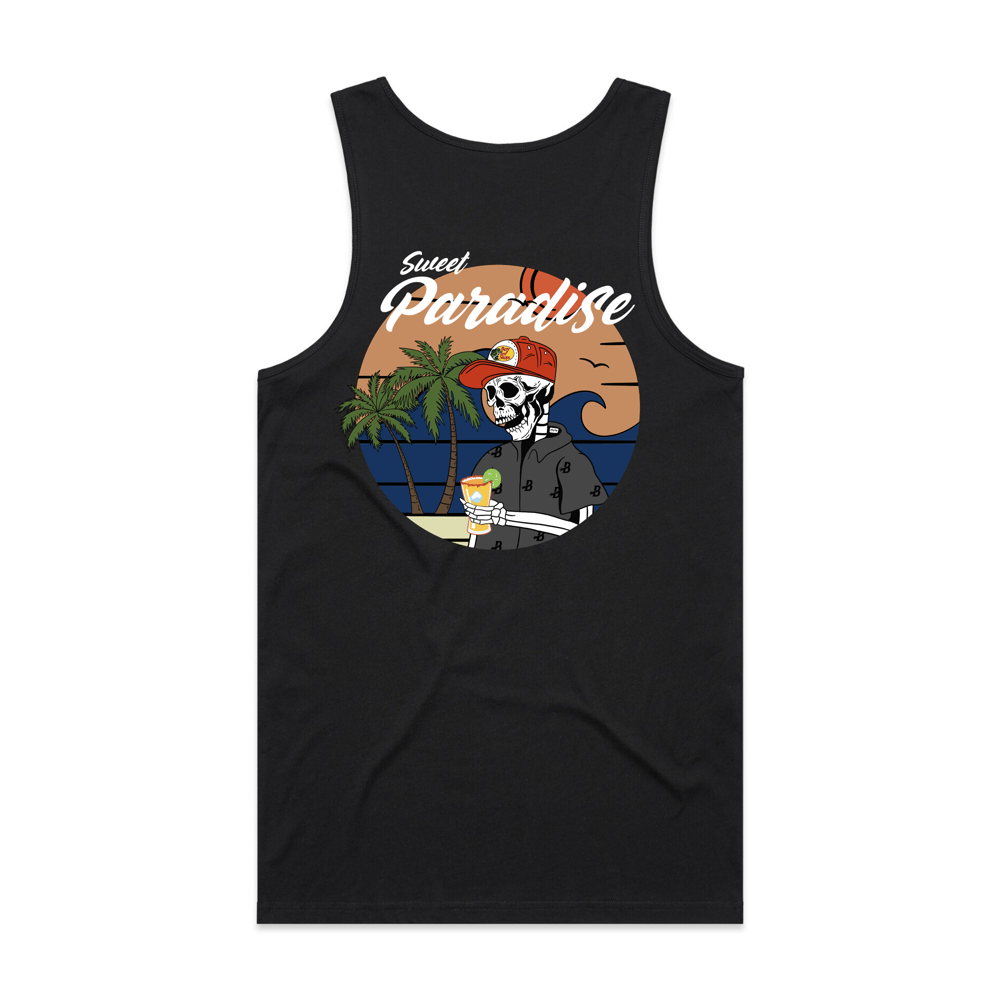 Image of Bay Inf Co - Sweet Paradise black tank top