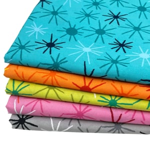Sunny Day by the Yard: Grey, Fuchsia, Green, Orange, or Turquoise