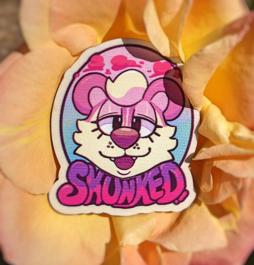 Skunked! Wooden Pin