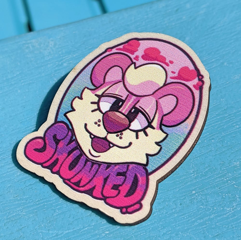 Skunked! Wooden Pin