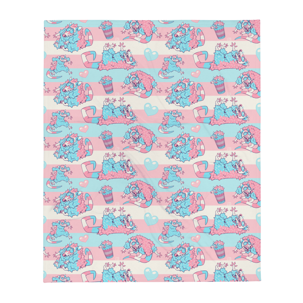 Pride Possums Blanket: Trans