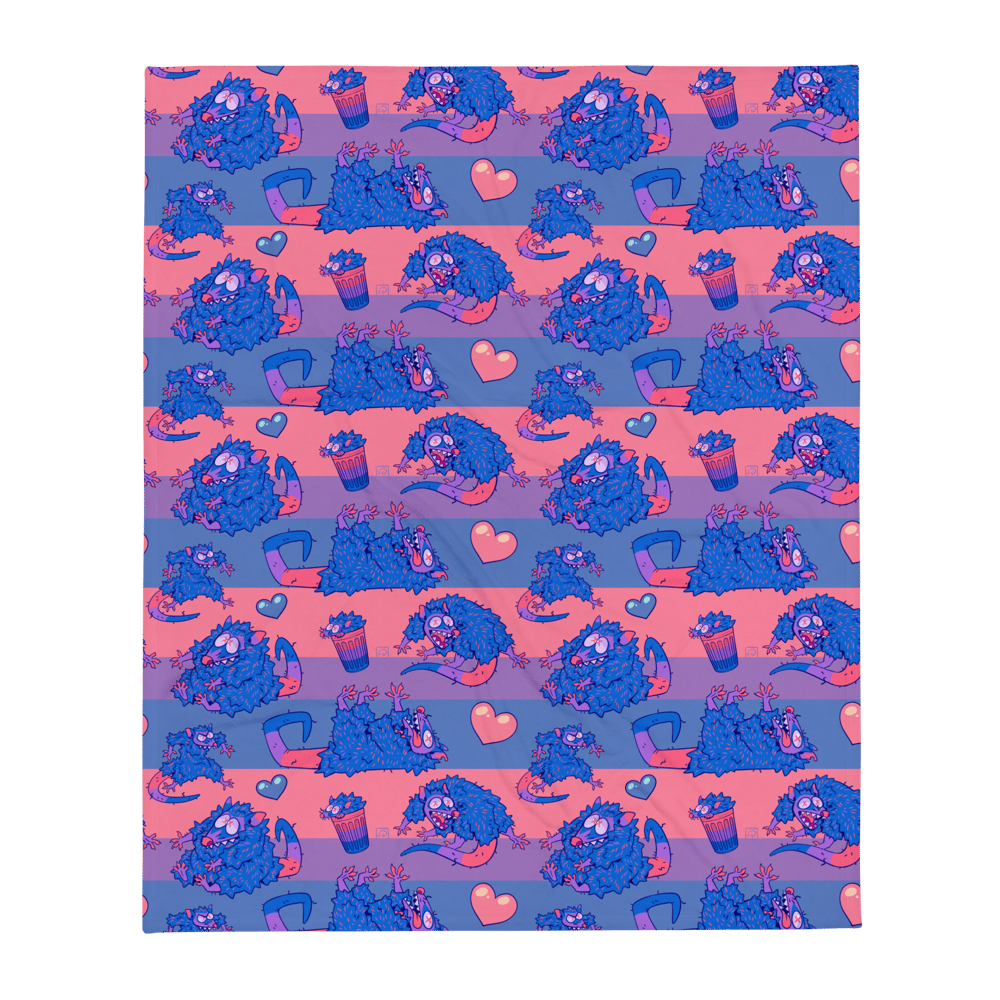 Pride Possums Blanket: Bi