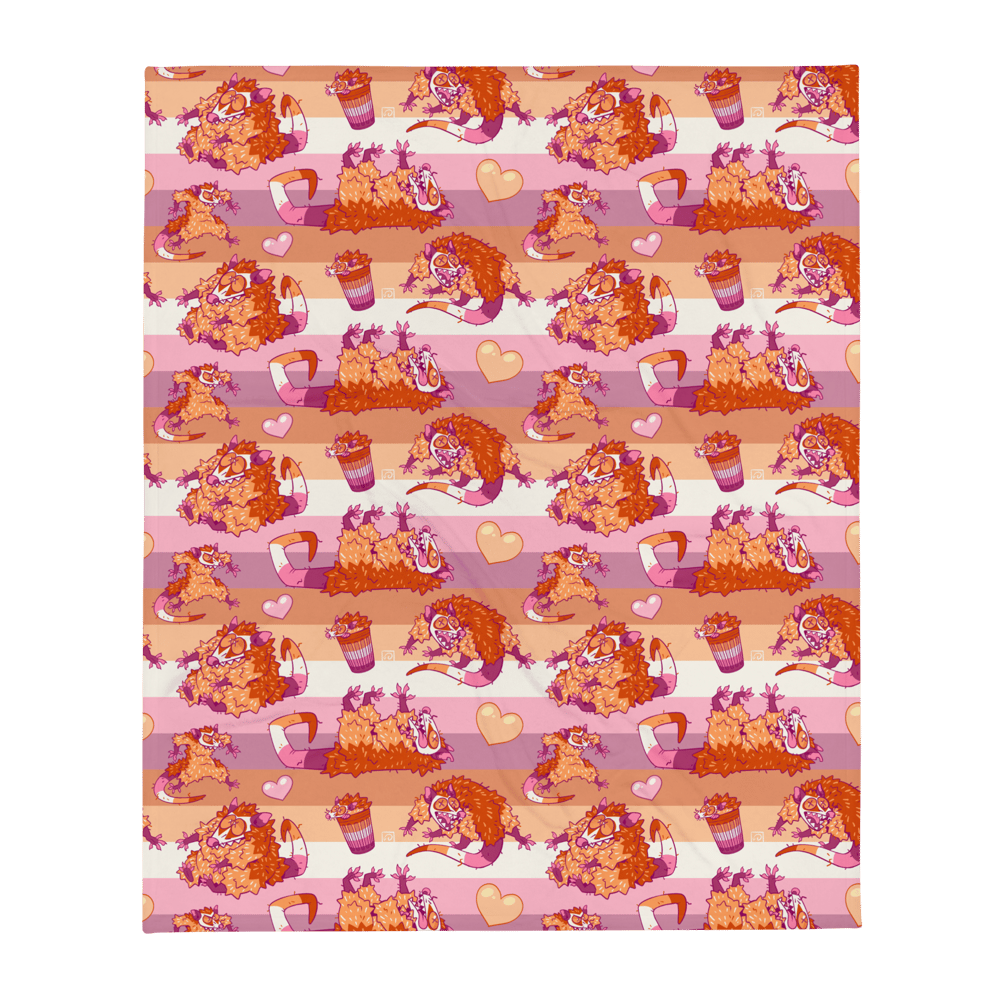 Pride Possums Blanket: Lesbian