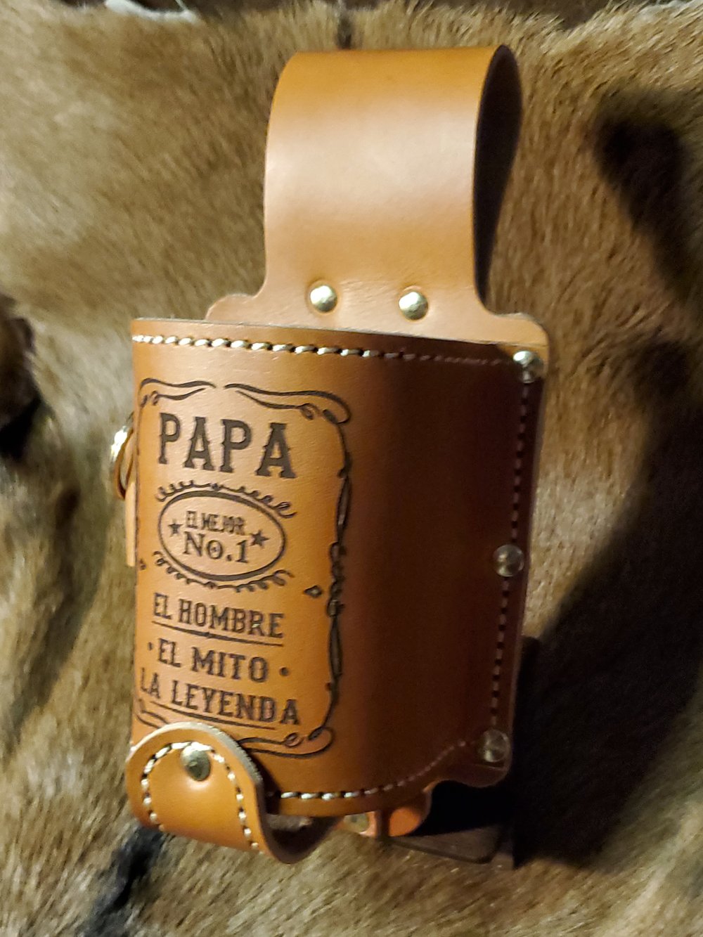 Leather Beer Holster - PAPA