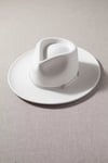 Vegan Leather Knotted Band Wool Blend Felt Hat