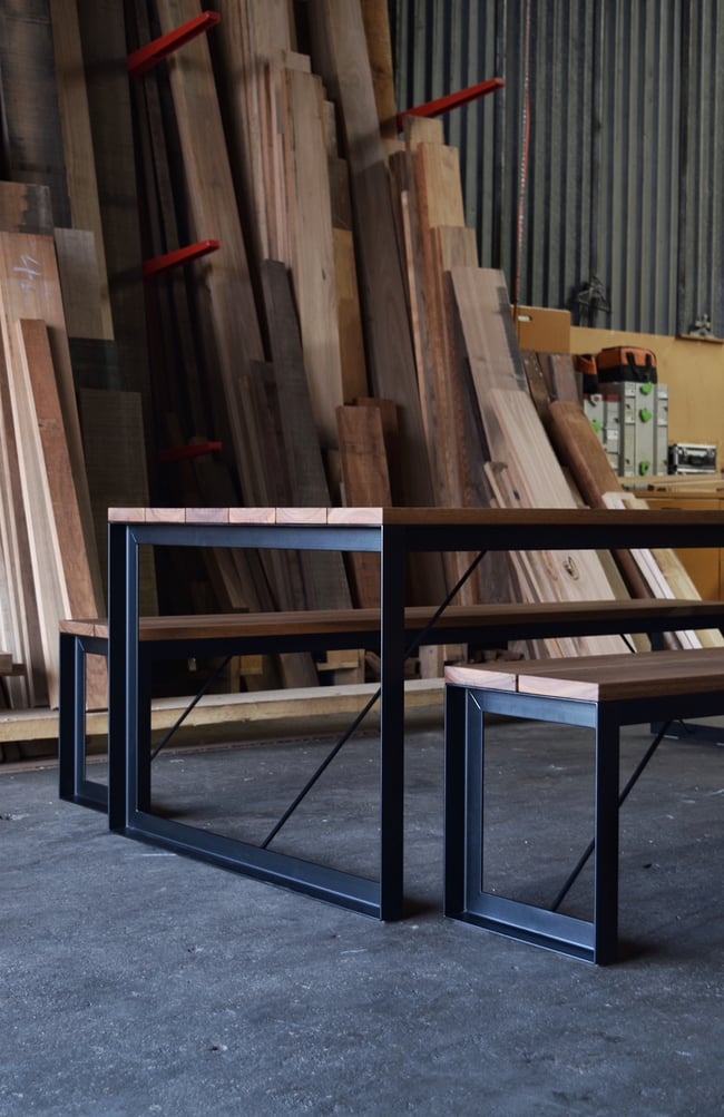 ERIN OUTDOOR TABLE AND BENCHES