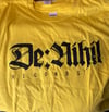 De:Nihil "Logo" shirt Yellow shirt