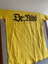 De:Nihil "Logo" shirt Yellow shirt