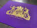 Image of THE NEW ROYAL CREST - unique gold/purple 1/1 ARTIST PROOF