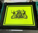 Image of THE NEW ROYAL CREST - fluoro yellow - 1/1 ARTIST PROOF