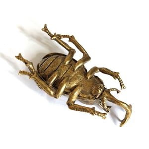 Image of Japanese Rhino Beetle - Miniature Brass Insect Ornament