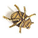 Scarab - Miniature Brass Insect Ornament