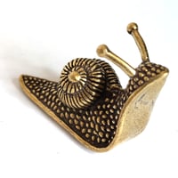 Image 1 of Snail - Miniature Brass Insect Ornament