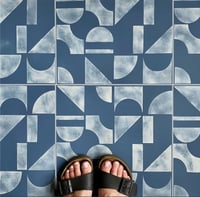 Image 1 of Kepler Tile Stencils for Floors, Tiles and Walls-Geometric Stencil - DIY Floor Project.