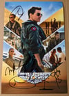 Top Gun Maverick Multi Cast Signed 12x8