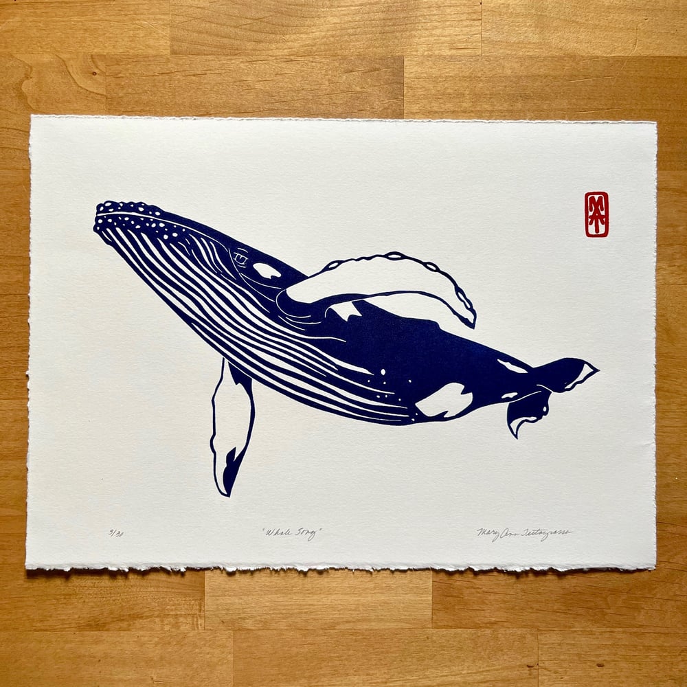 Image of Whale Song - Deep Blue - ONLY TWO LEFT