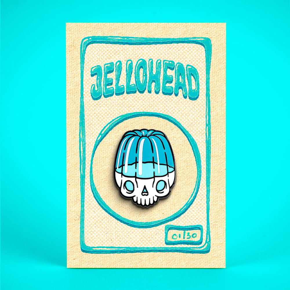 Image of Jellohead Enamel Pin Badge