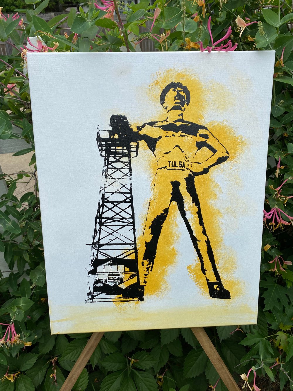 Tulsa Golden Driller Canvas Print 15X20