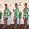 Floral Green Short Set