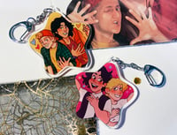 Image 2 of Bill and Ted Star-Shaped Collab Acrylic 2.5in Charm