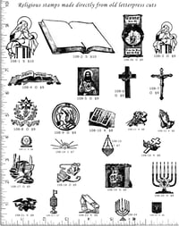 Religious Rubber Stamps P108